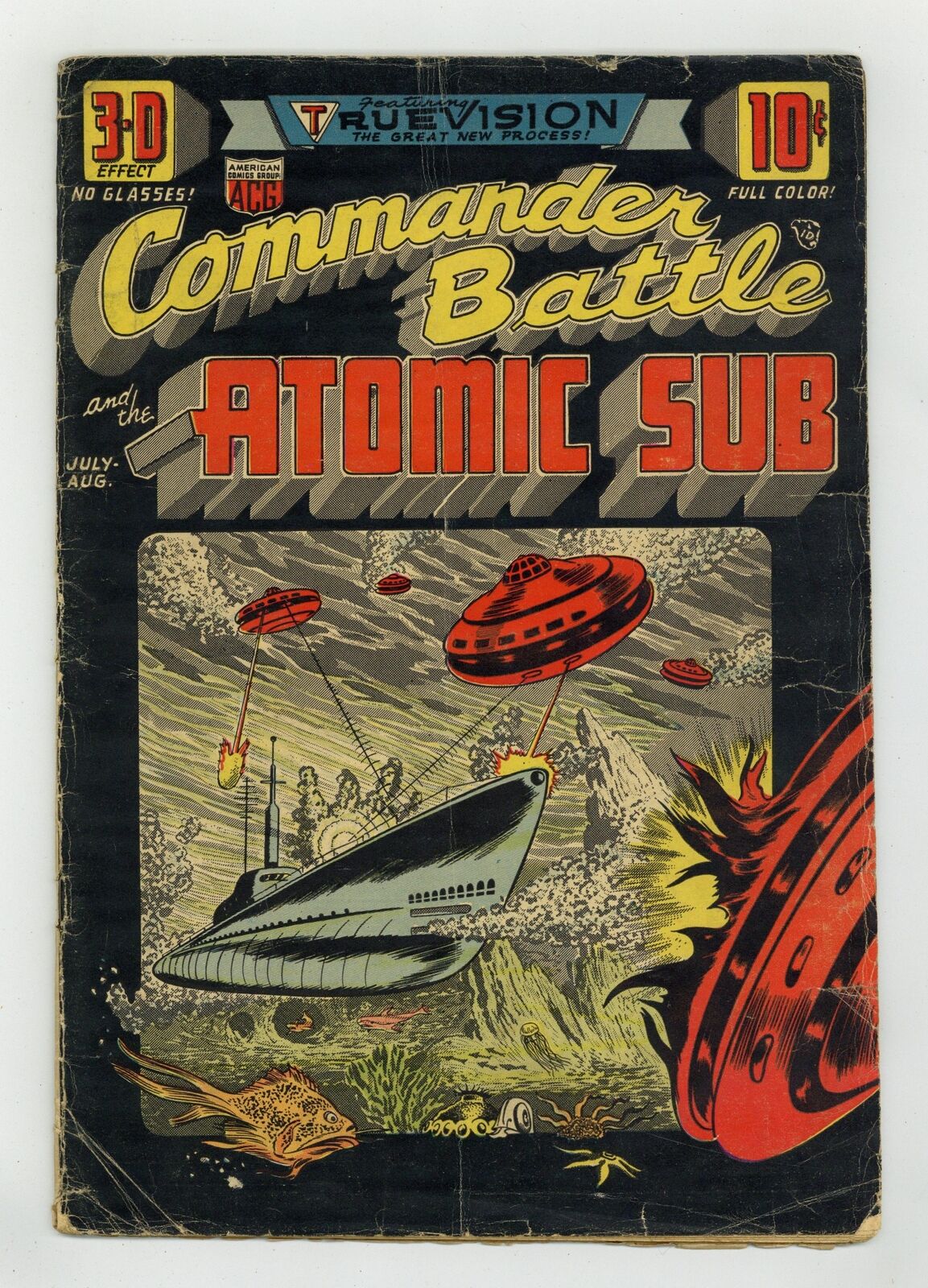 Commander Battle and the Atomic Sub #1 GD+ 2.5 1954
