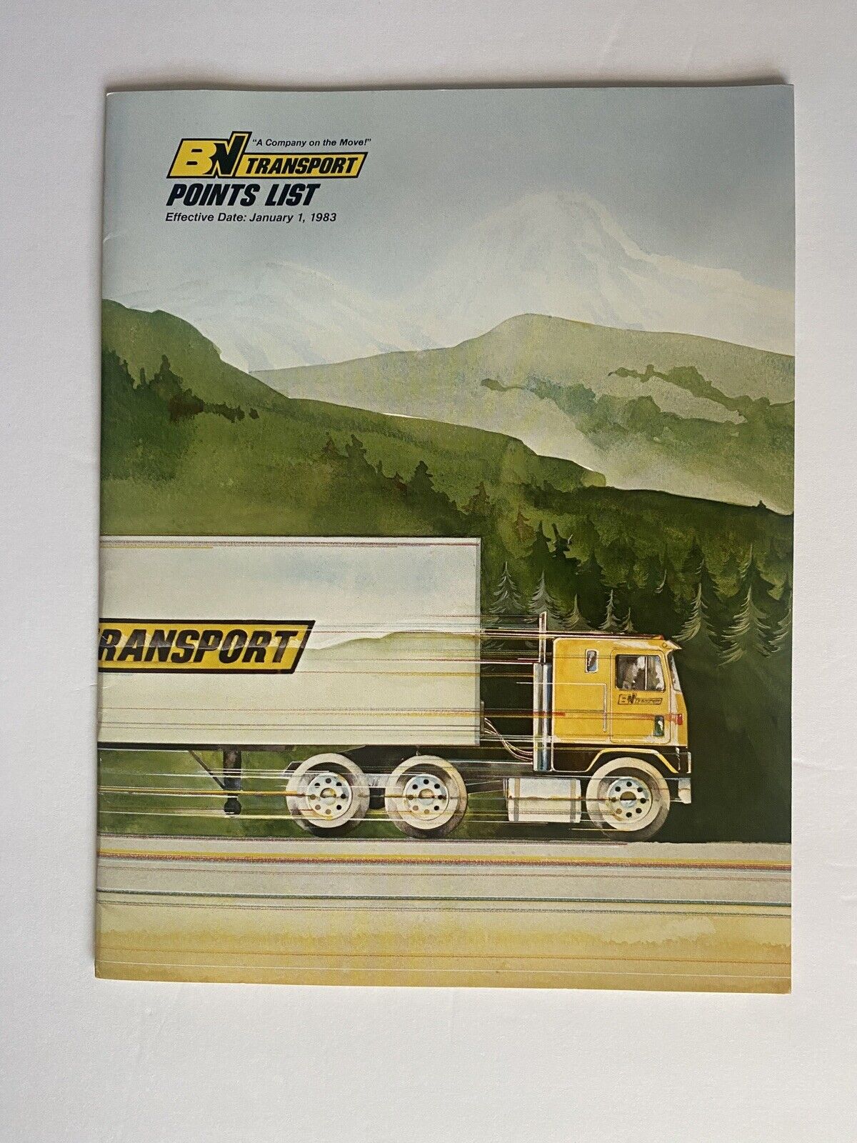 BN Transport Route Guide- Jan-1983