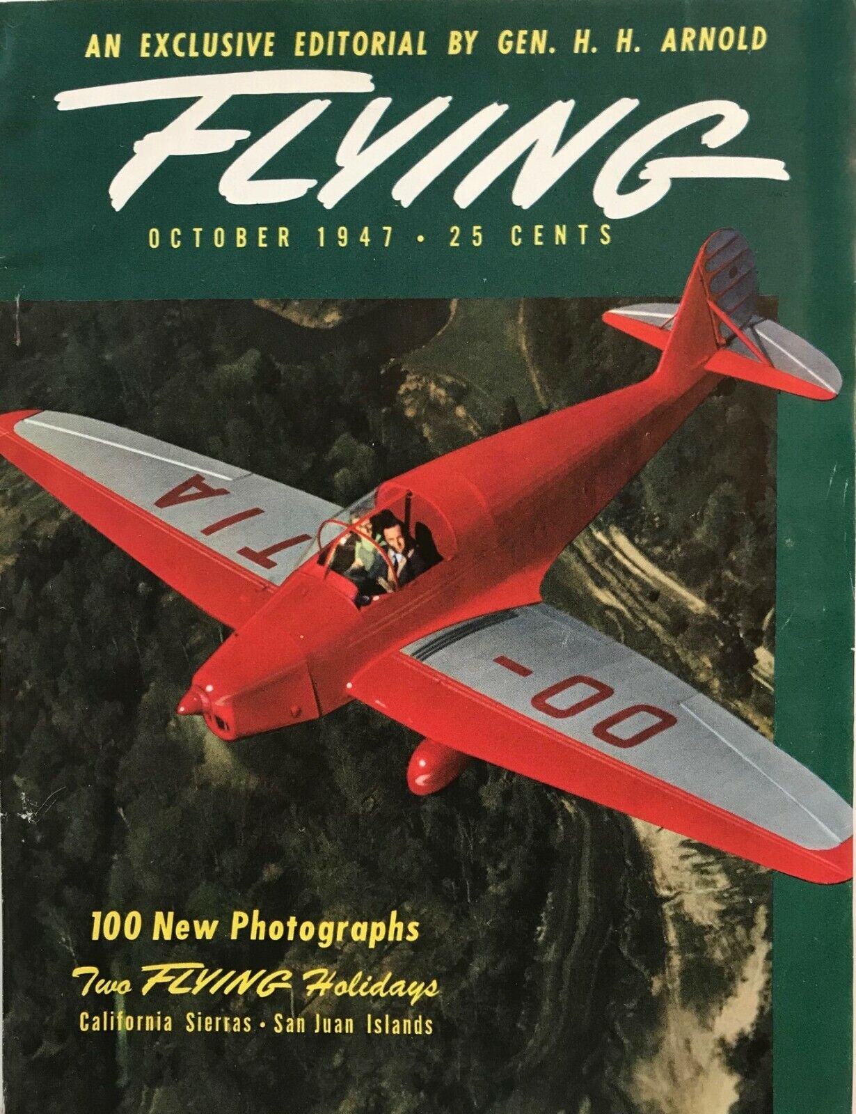 FLYING Magazine, October 1947, Mil. and Civil Aviation, Cessna 195 Pilot Report