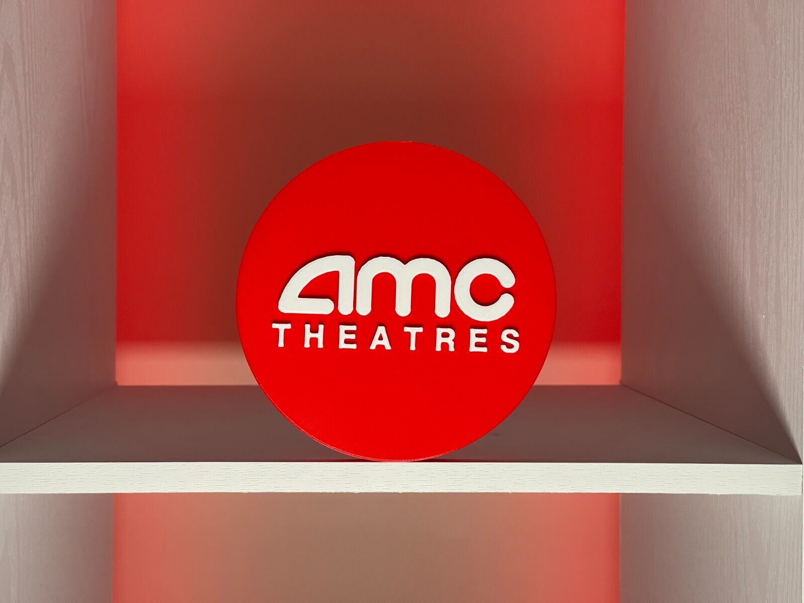AMC Theater Logo - (5in x 5in) Display, Shelf, Wall Decoration - 