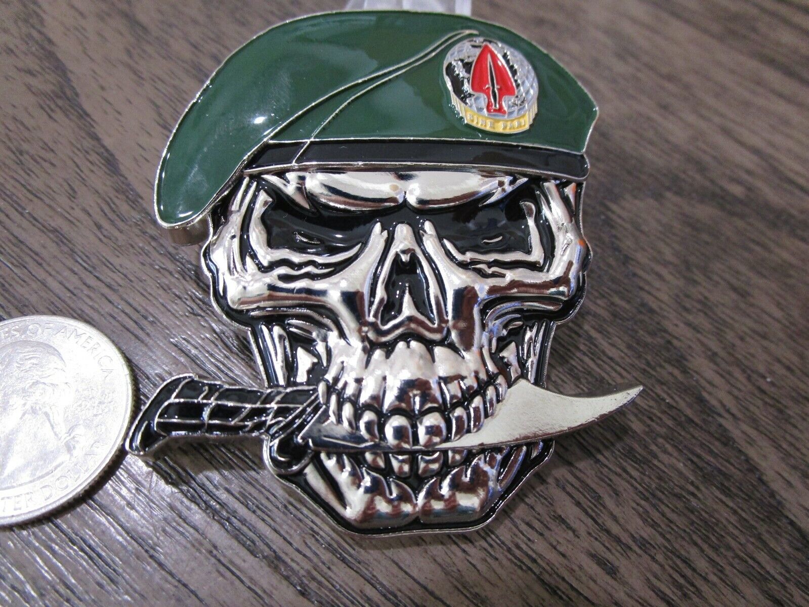  1st Special Forces Delta Force JSOC SFOD-D We Don't Exist Skull Challenge Coin