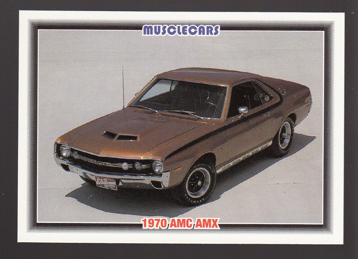 1970 AMC AMX American Motors 360/390 V8 Muscle Car Photo 1992 SPEC TRADING CARD