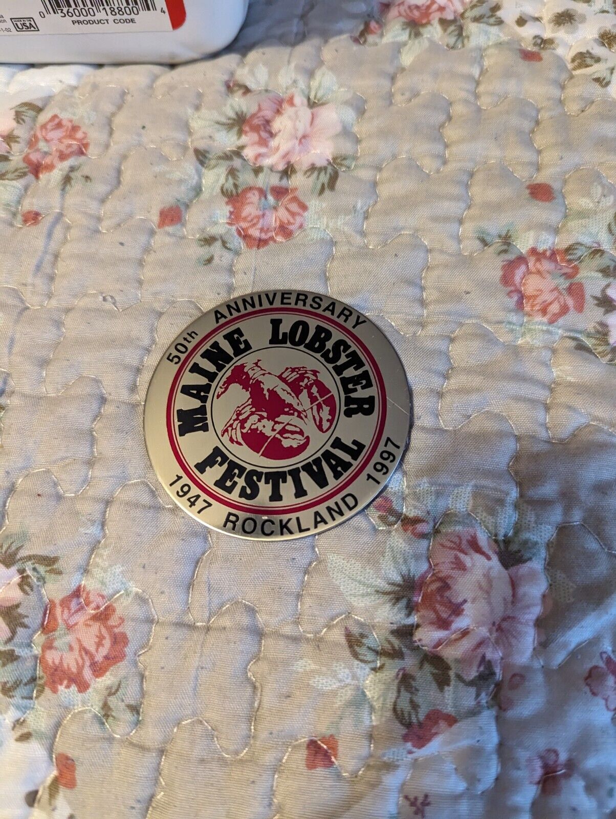 50th Anniversary Maine Lobster Festival Rockland. 1947/1997  Metal \