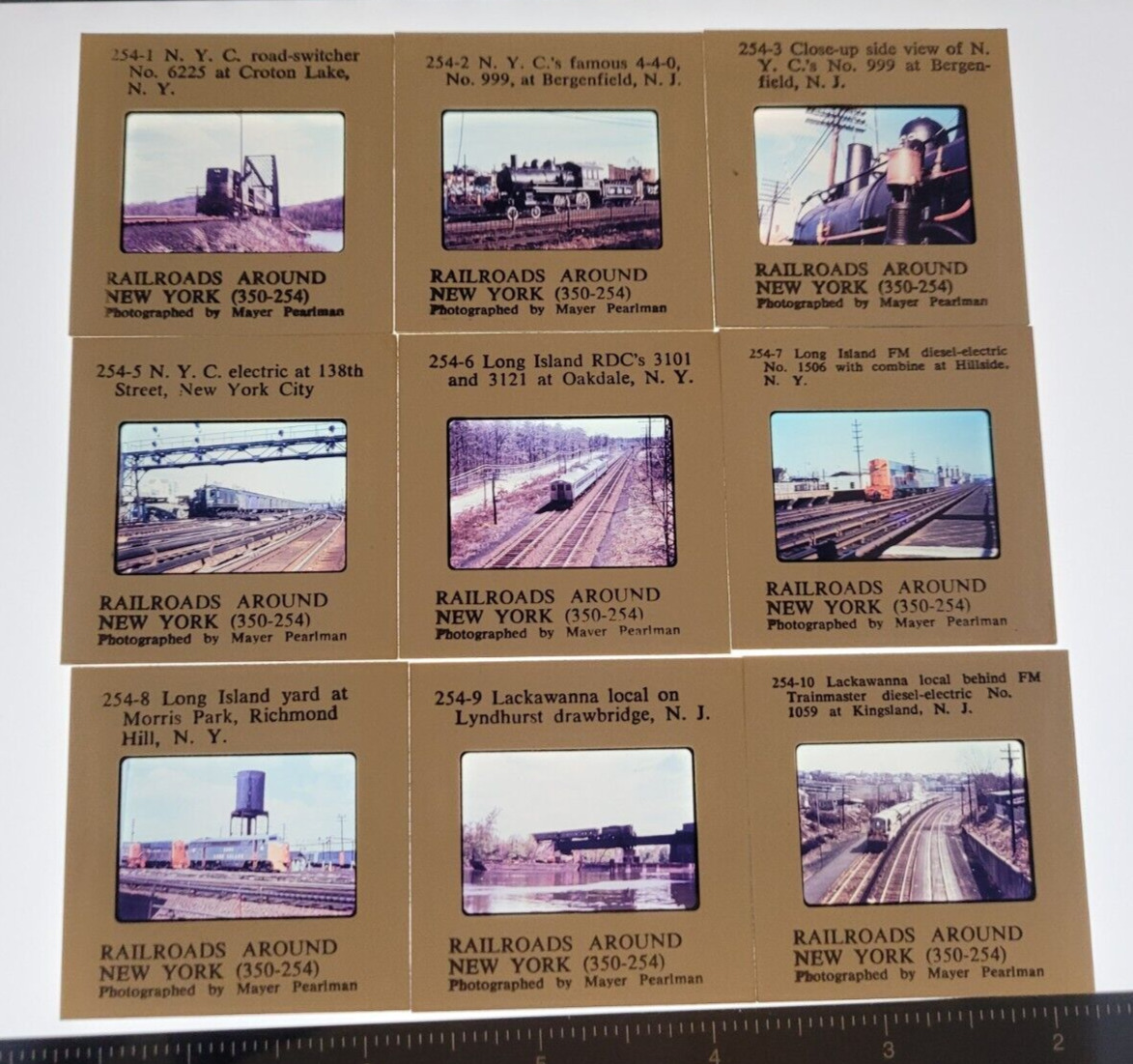 (28) Slides Vintage Blackhawk Number 254 Railroads Around New York RR