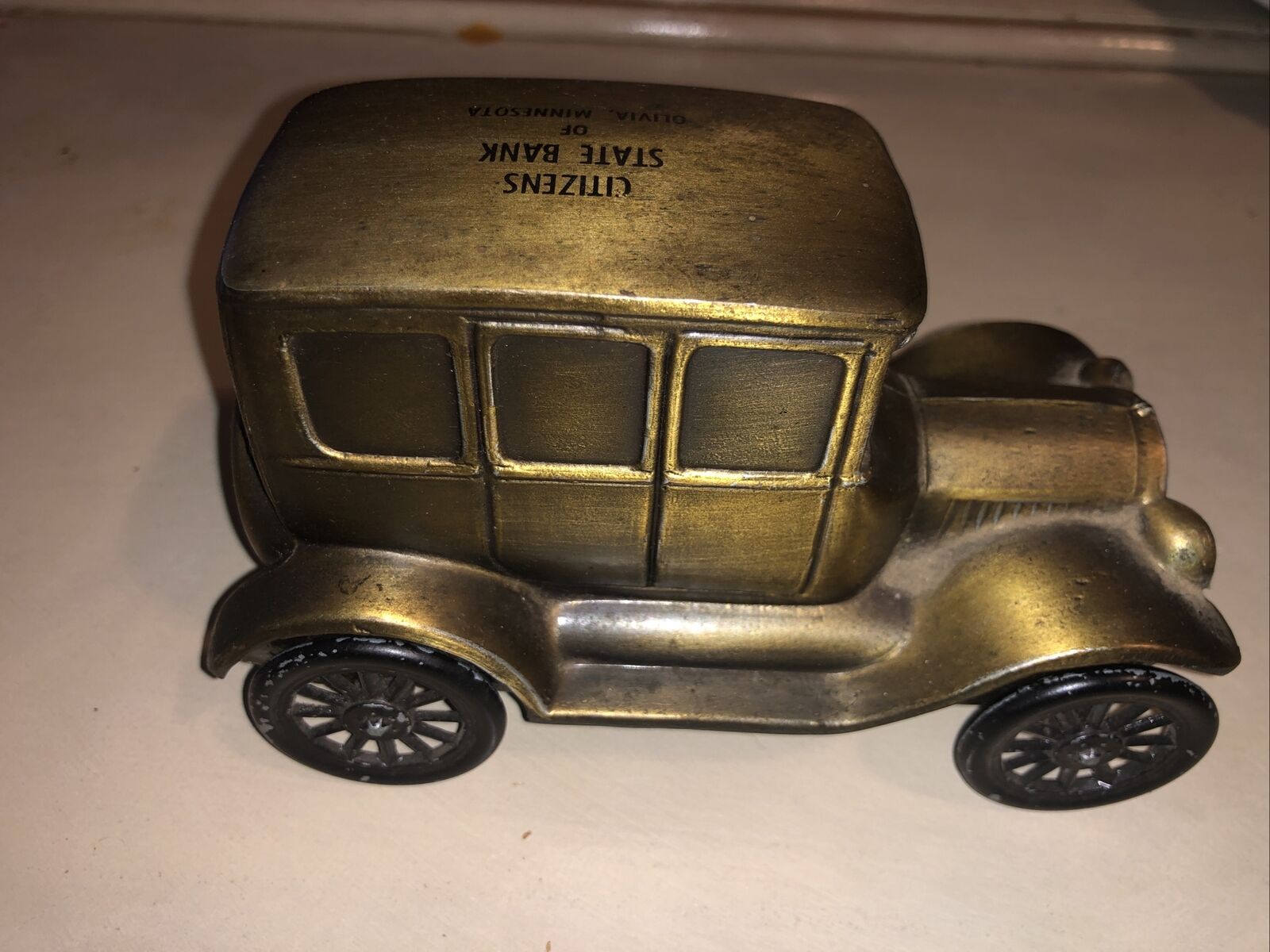 VINTAGE 1926 MODEL T FORD CAR COIN BANK Made By BANTHRICO INC. Chicago, USA