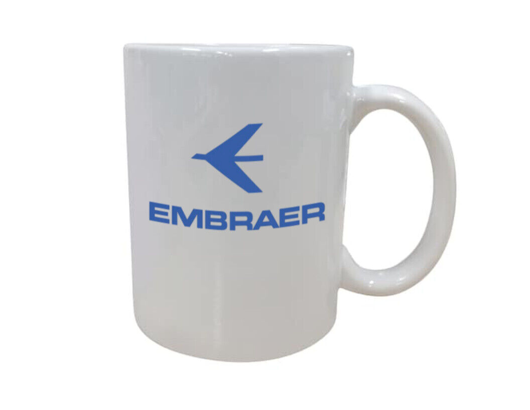 Embraer Brazilian Aerospace Engineering & Manufacturing Coffee Mug Tea Cup 