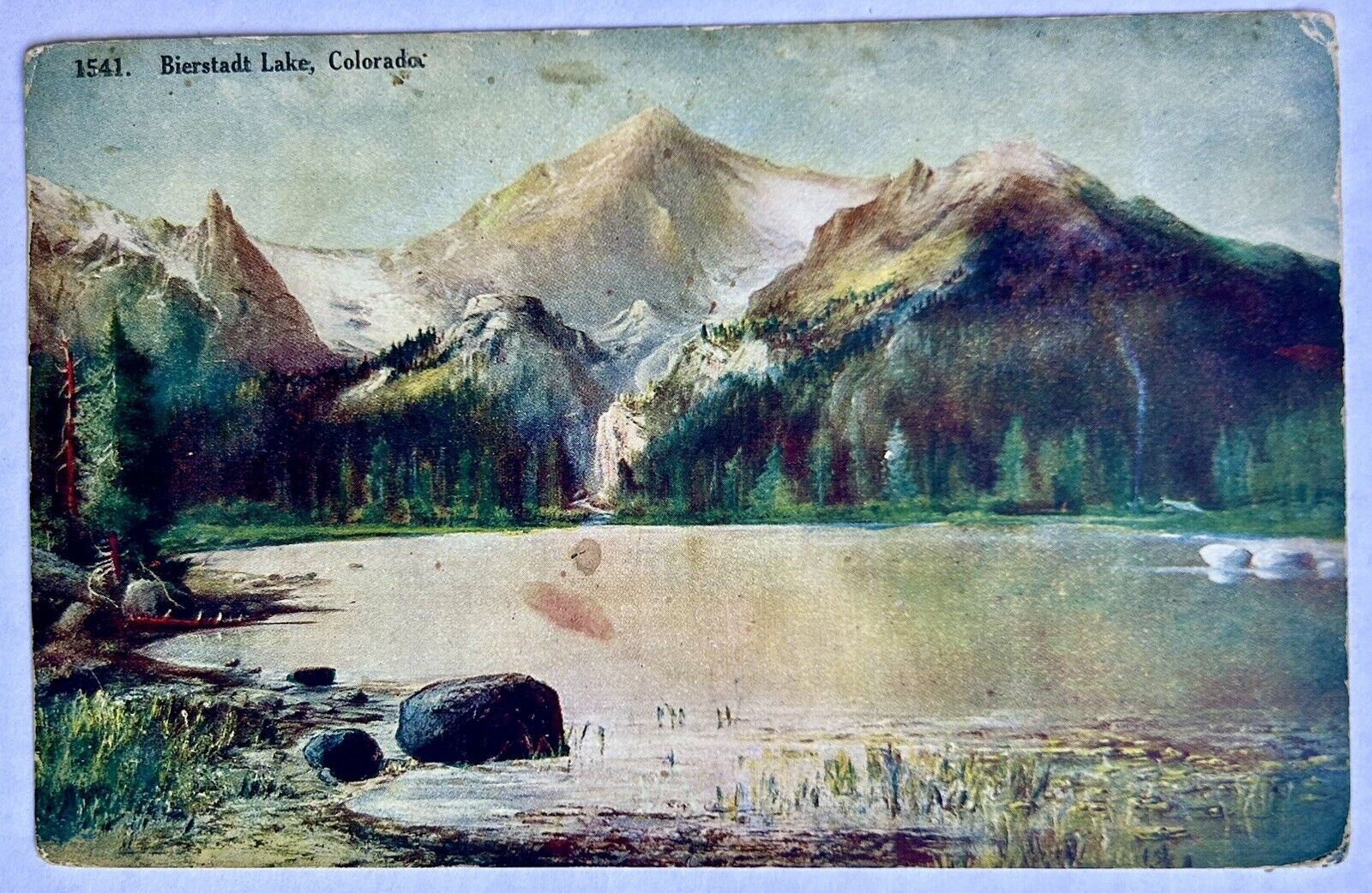 Bierstadt Lake, Colorado. 1914 Vintage Postcard. CO