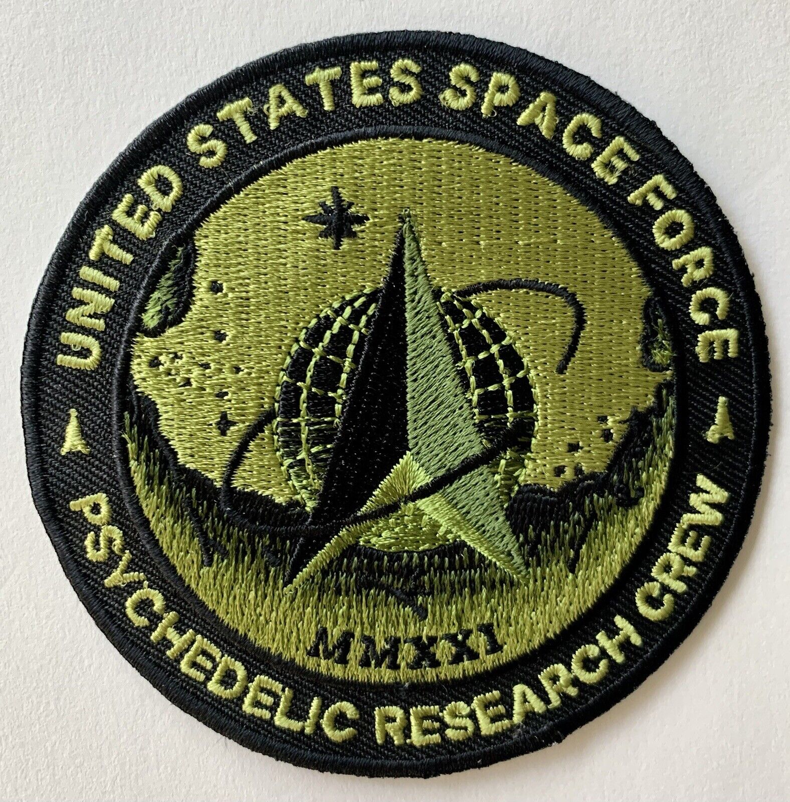 Official US Space Force Psychedelic Research Crew Morale Patch 2021