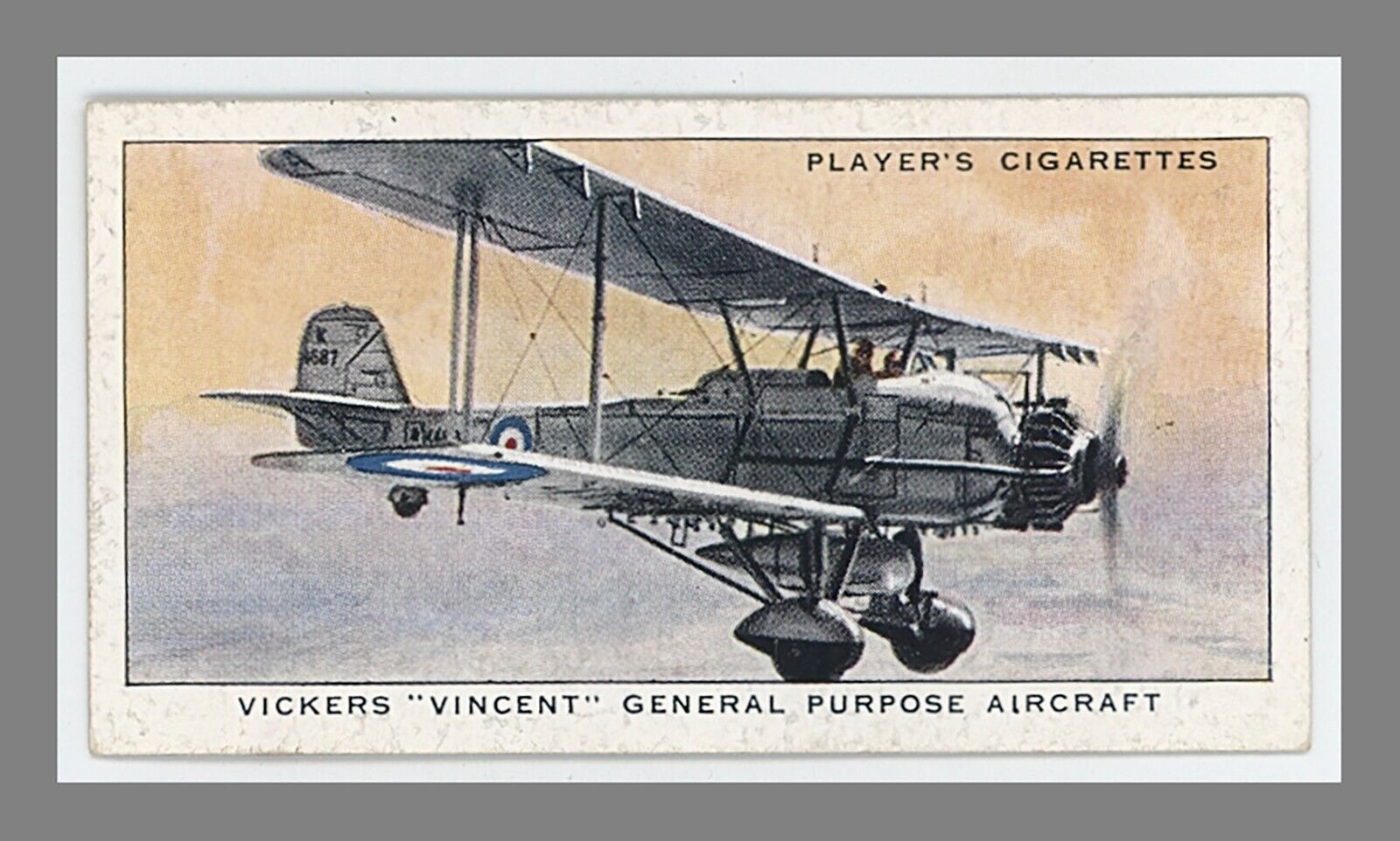 Players Cigarettes Royal Air Force Vincent General Aircraft John Player Sons