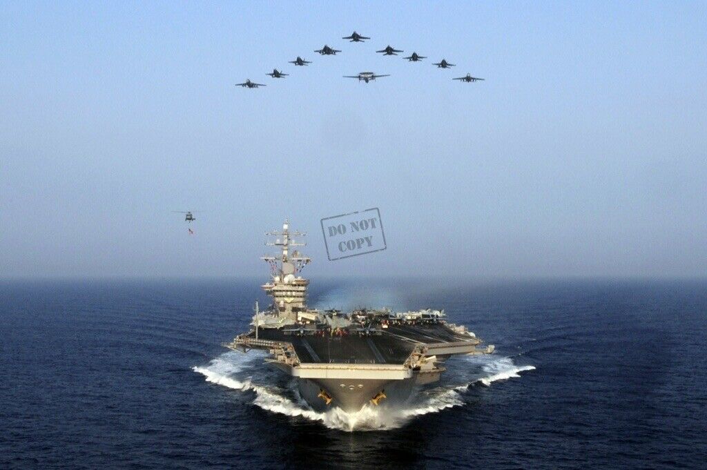 US Navy USN aircraft carrier USS Dwight D. Eisenhower (CVN 69) A1 8X12 PHOTO