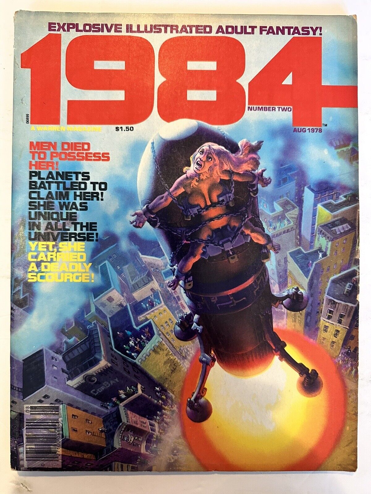 1984 Magazine #2 September 1978 Warren Publishing, Bagged & Boarded