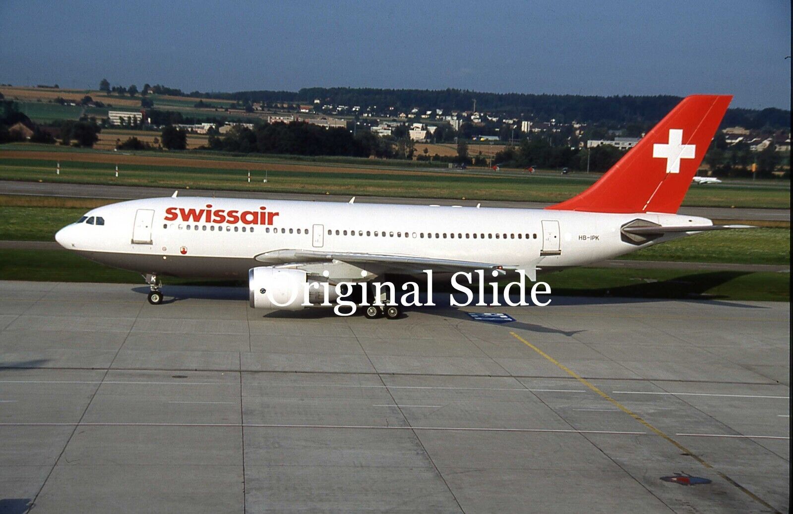 Aircraft Slide - Swissair A.310 HB-IPK @ ZURICH August 1997     (D193)