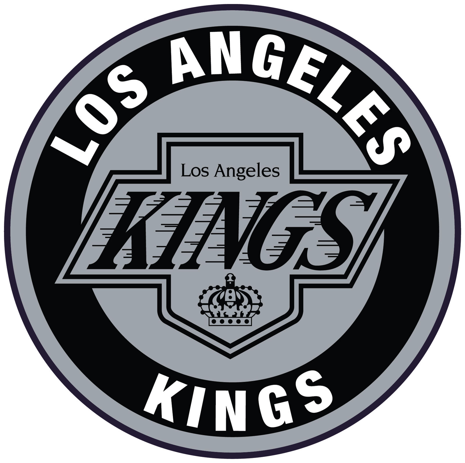 Los Angeles Kings Throwback Circle Sticker / Vinyl Decal 10 Sizes TRACKING