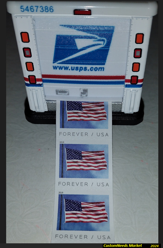 Postage/Stamp Dispenser Unique Replica Postal Truck ONLY (50% Shipping Cost)