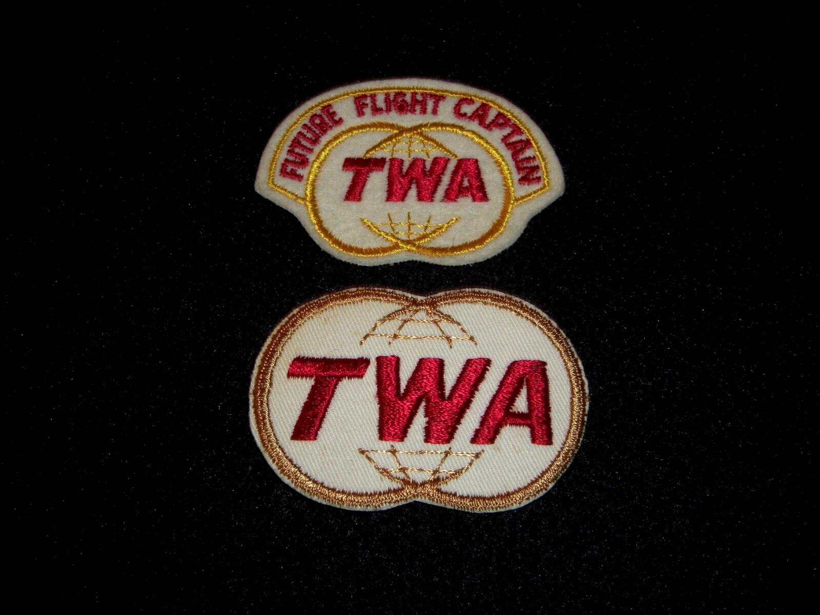 Future Flight Captain TWA  and a TWA  Airlines Patch  1950\'s -1960\'s Original