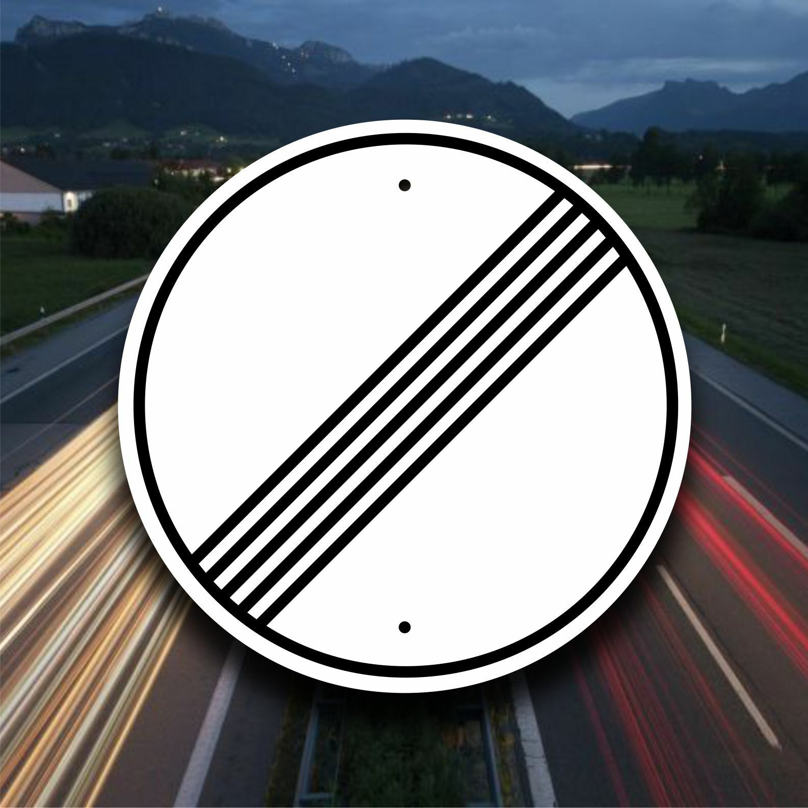 Autobahn - NO SPEED LIMIT - Sign /  11.5\