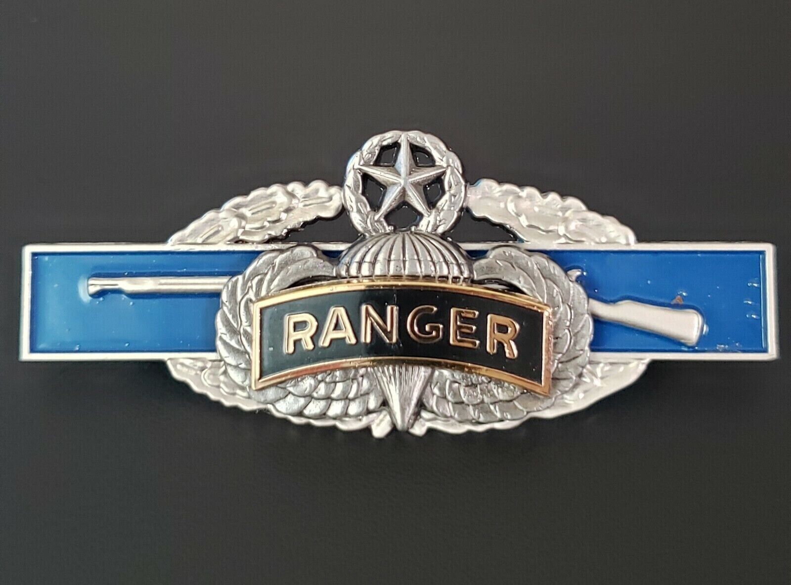 RANGER MASTER JUMP WINGS US Army Combat Infantry Badge CIB Airborne Pin
