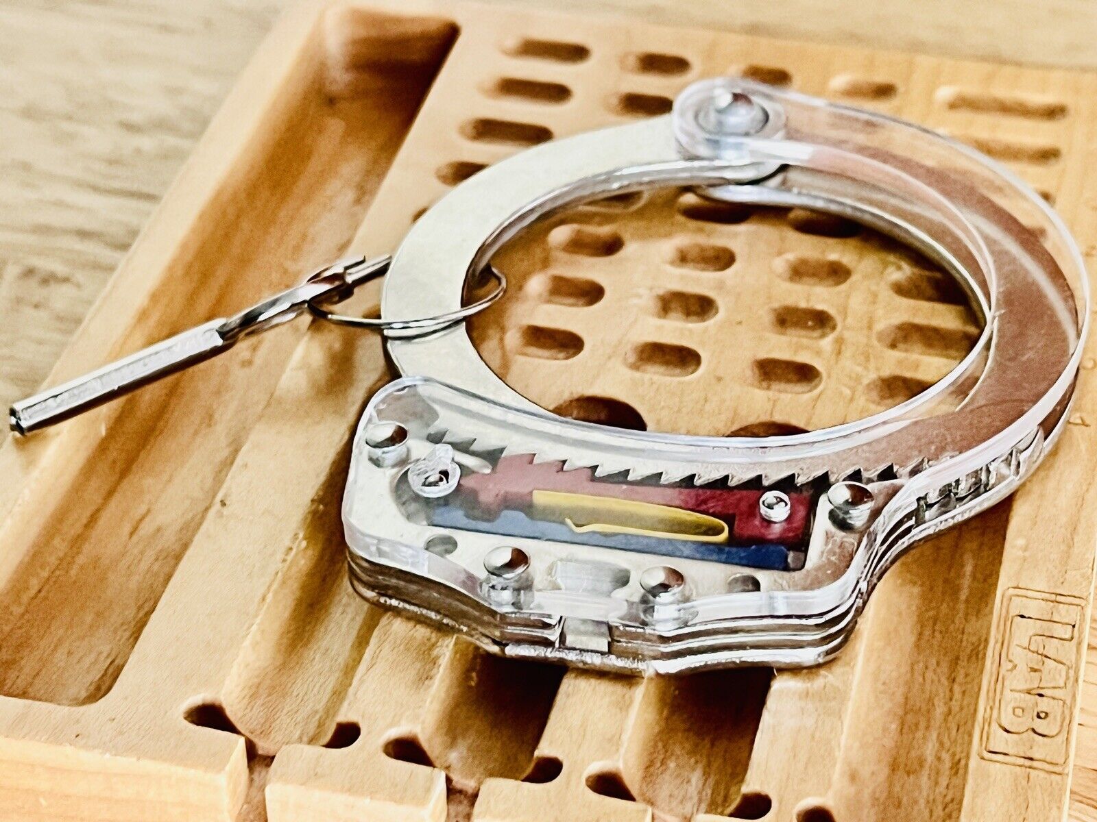 Handcuff Cutaway High Security Training Device W/ Key Locksport 