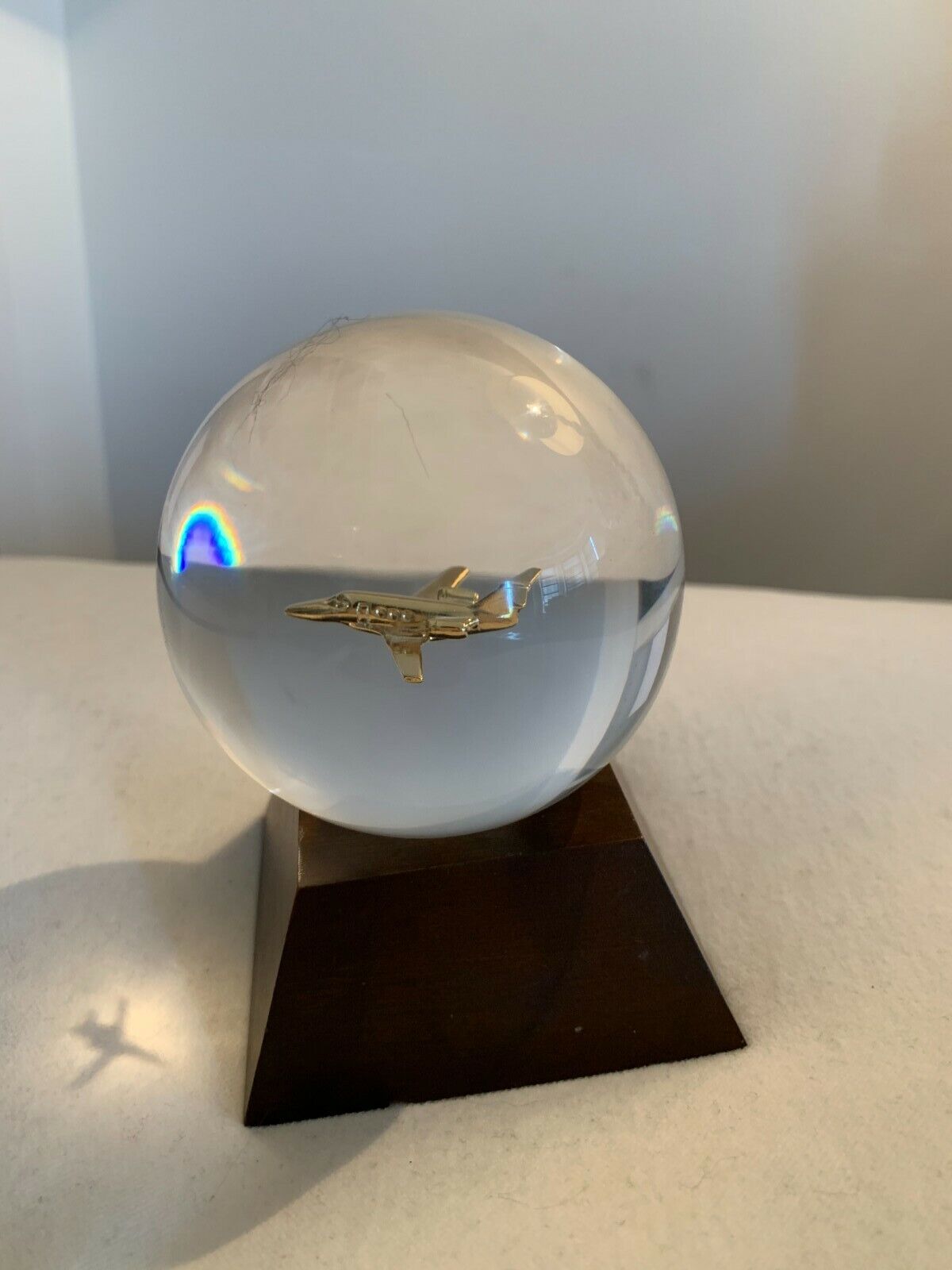 Beechcraft Premier 1 Floating in Glass Globe Collectible: Raytheon/Hawker