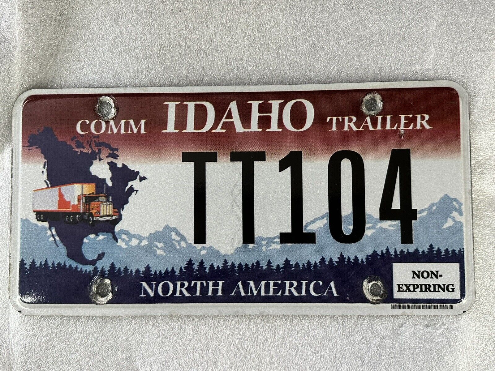 Idaho North American Commercial Trailer License Plate Graphic Rig NICE