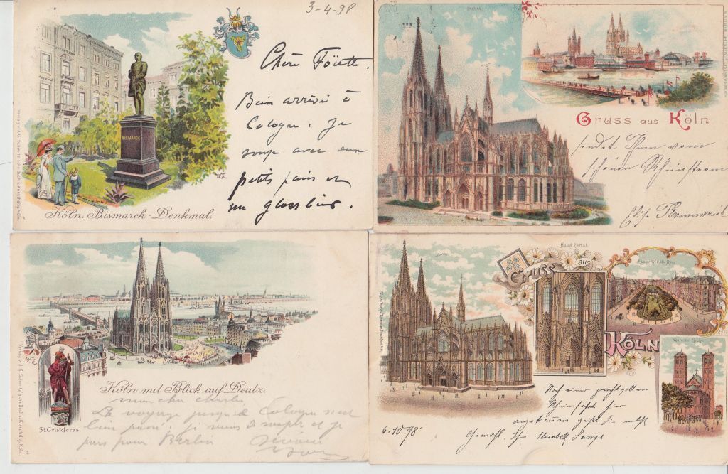 COLOGNE KÖLN GERMANY 31 Vintage LITHO Postcards mostly pre-1905 (L2529)