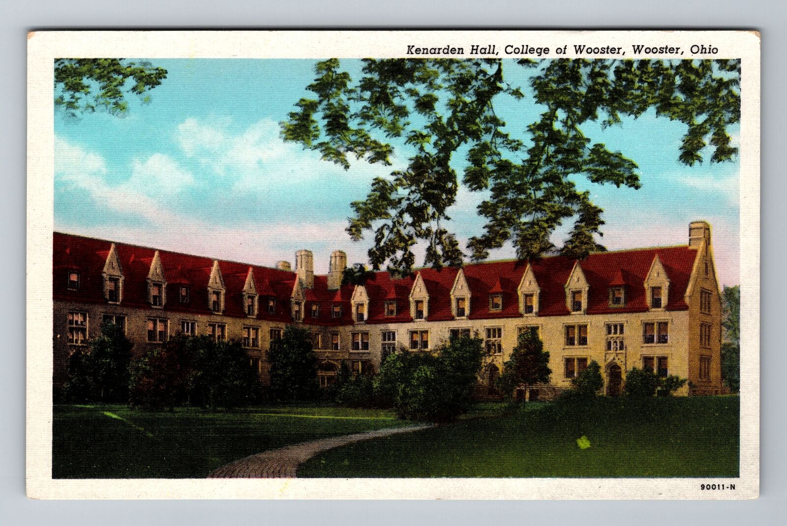 Wooster OH-Ohio, Kenarden Hall, College Of Wooster, Antique Vintage Postcard