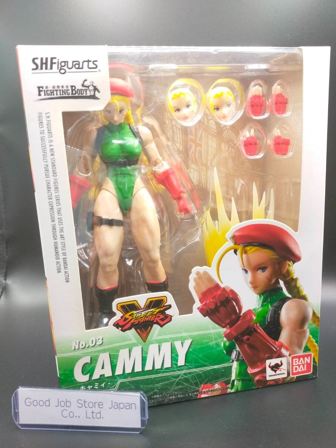 S.H.Figuarts Street Fighter Cammy Action Figure Bandai Used With Box From Jp F/S