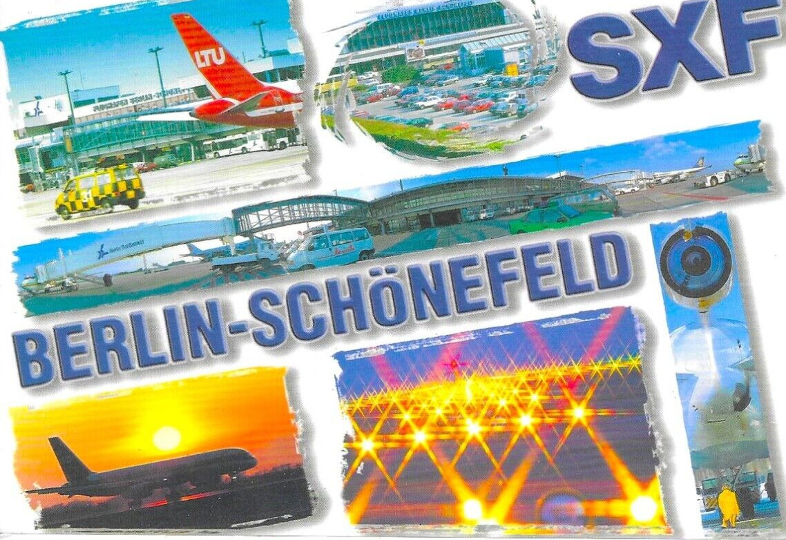 Berlin SCHONEFELD Airport Postcard SXF Airlines  Airport Issue, Travel