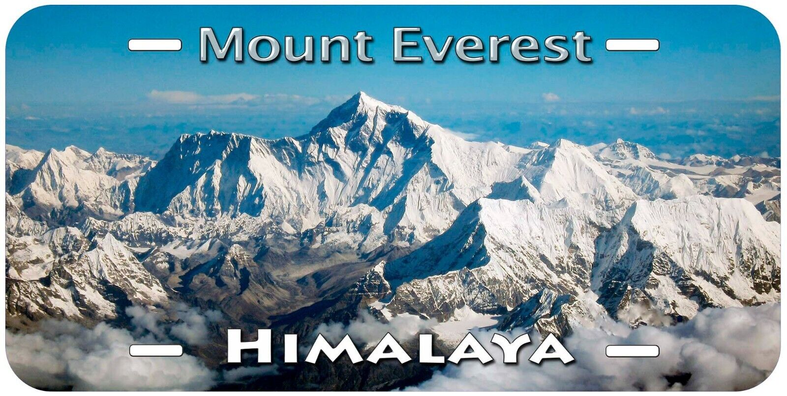 Himalaya Mount Everest Novelty Car License Plate