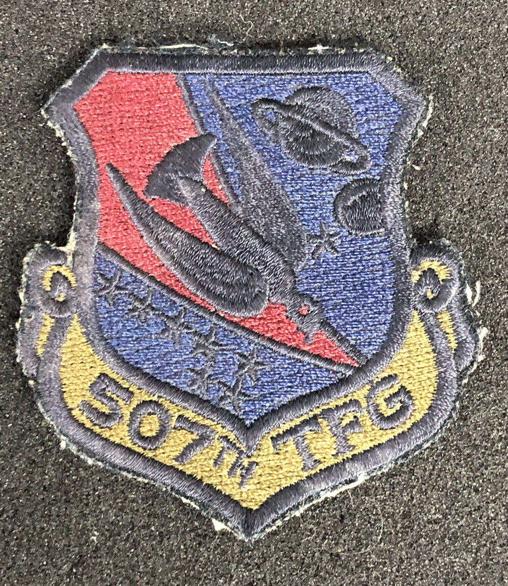 Vintage US Air Force Patch USAF 507th Tactical Fighter Wing Embroidered Patch