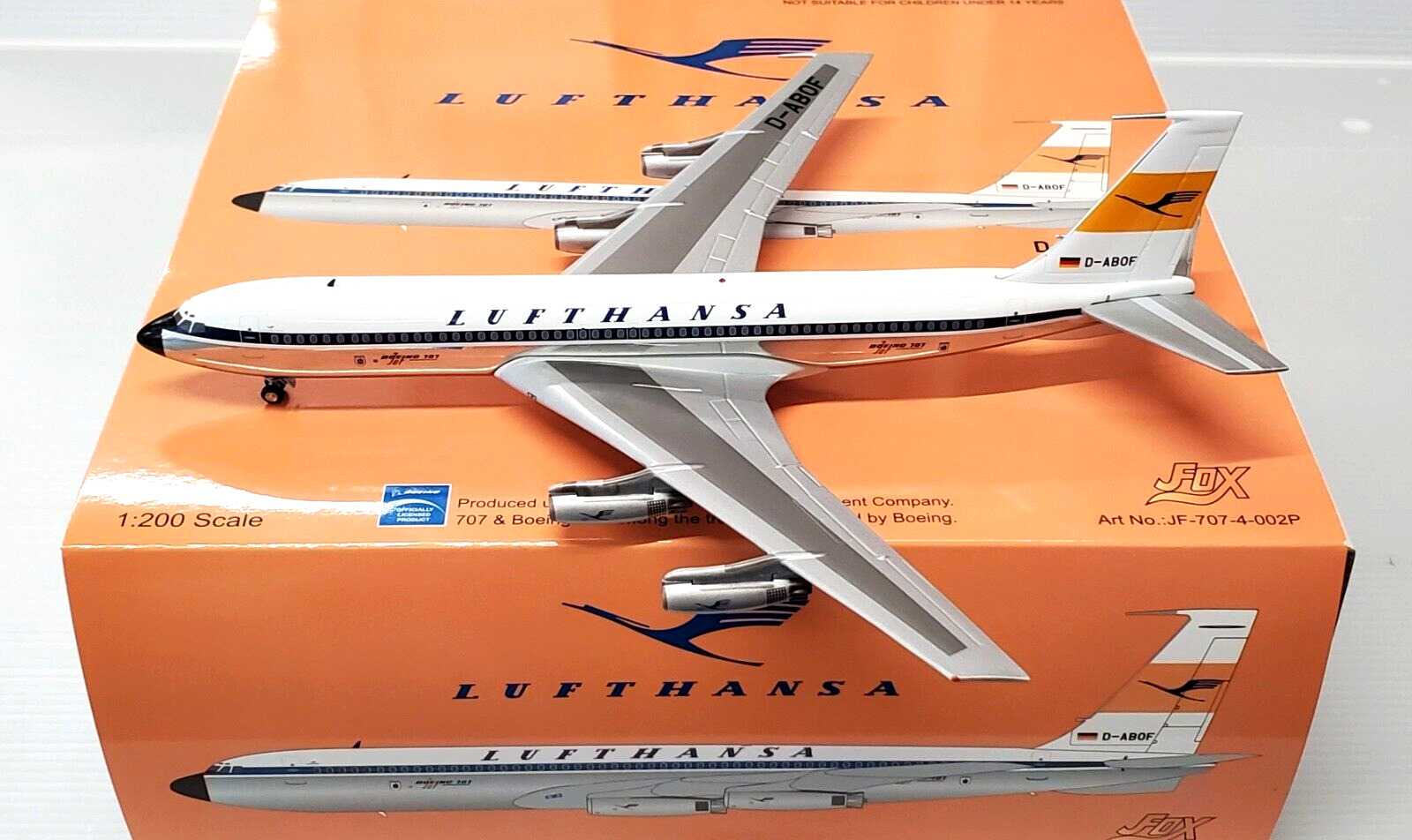 JFox Models 1:200 Boeing 707-430 Lufthansa D-ABOF Ref: JF-707-4-002P