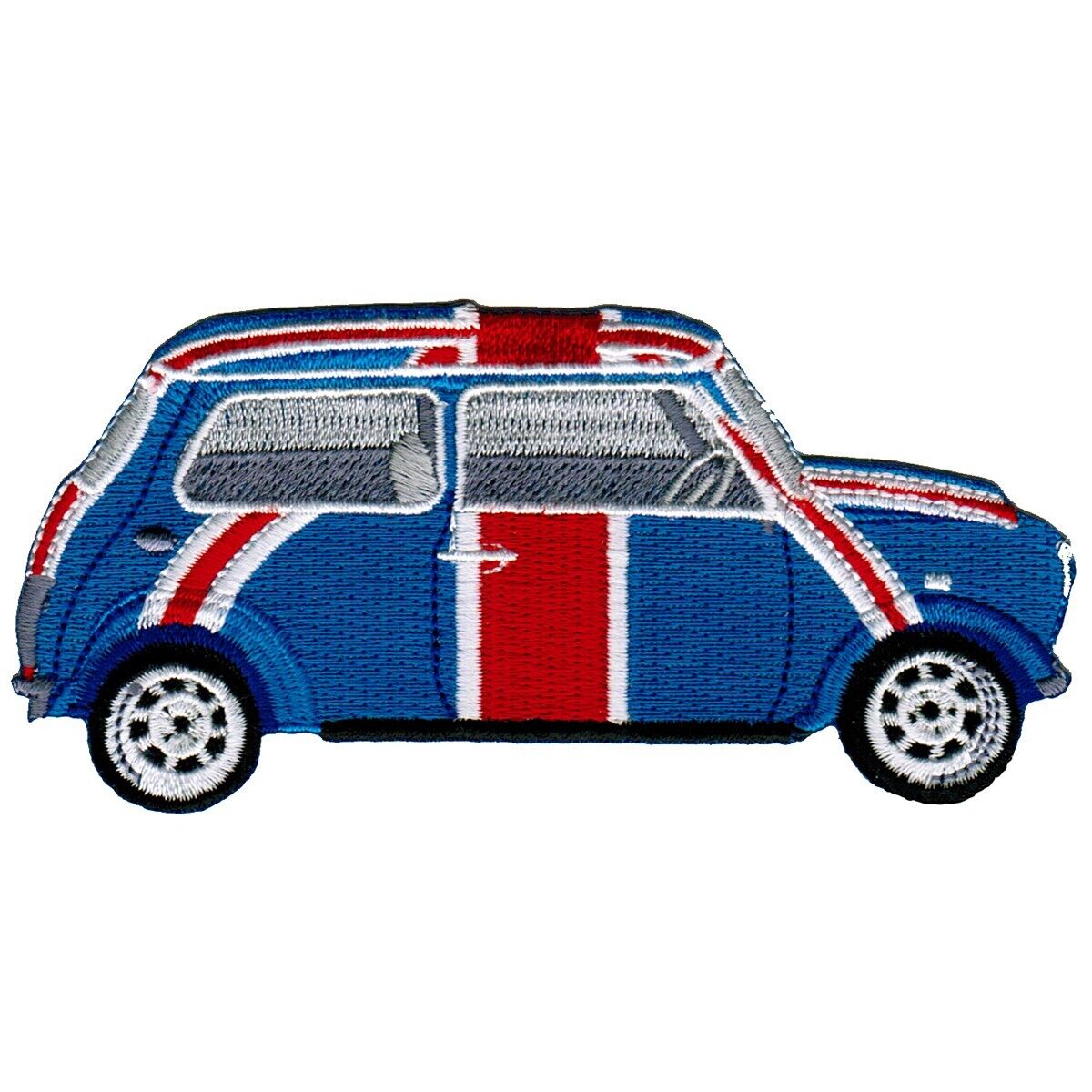 BRITISH FLAG CAR PATCH union jack AUTOMOBILE MINI COOPER embroidered iron-on NEW