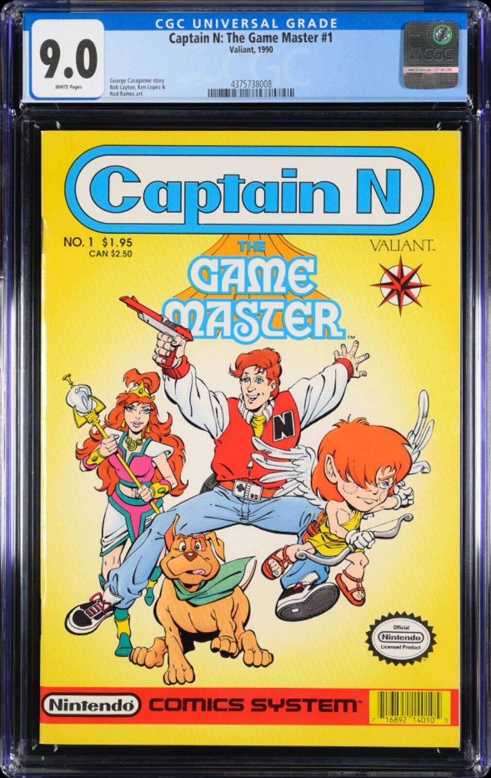 CAPTAIN N THE GAME MASTER 1990 #1 CGC 9.0🎮OFFICIAL NINTENDO LICENSED PRODUCT🎮