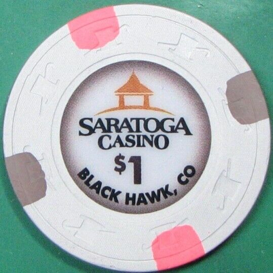 $1 Casino Chip. Saratoga, Black Hawk, CO. Y91.