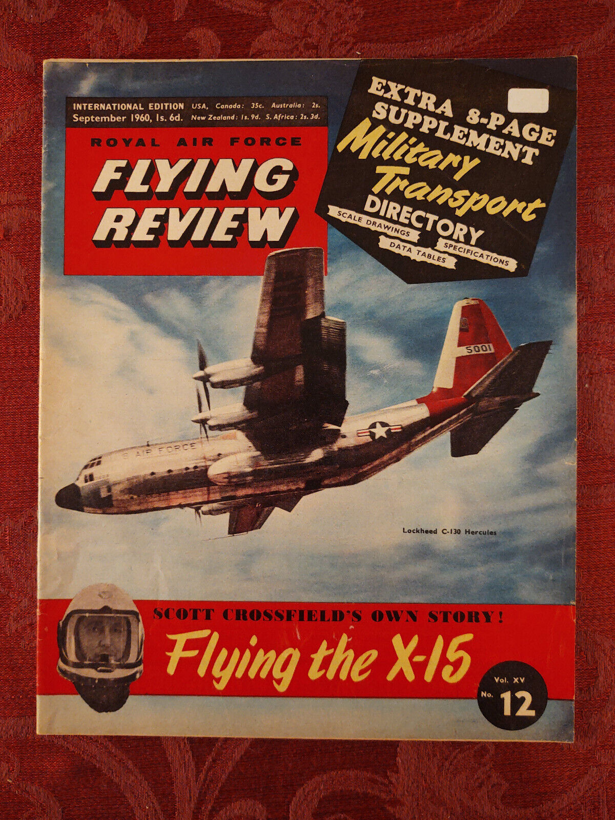 RAF Flying Review September 1960 Lockheed C-130 Hercules Scott Crossfield X-15