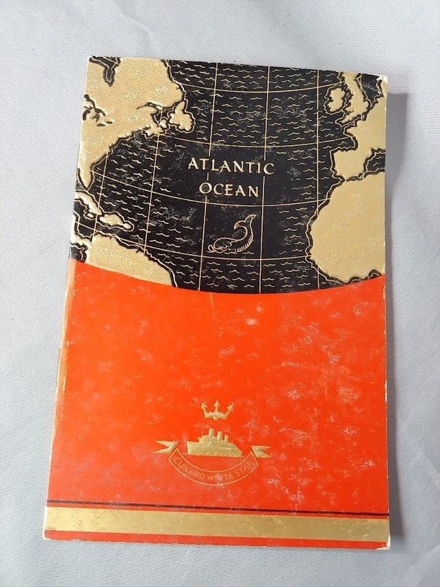 Cunard White Star Lines 1936 RMS Berengaria Passenger List Ocean Liner