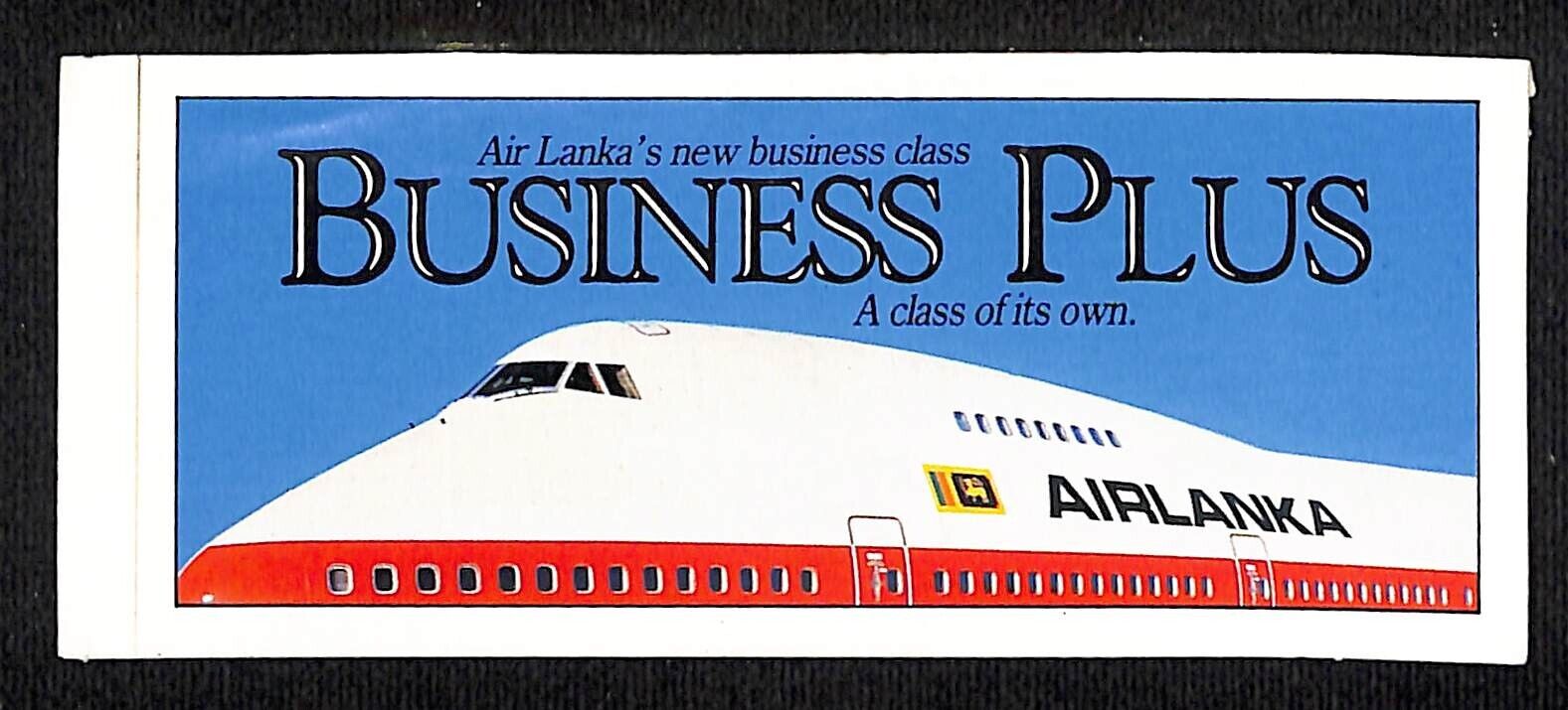 Air Lanka Business Plus Class Service Vinyl Sticker 2\