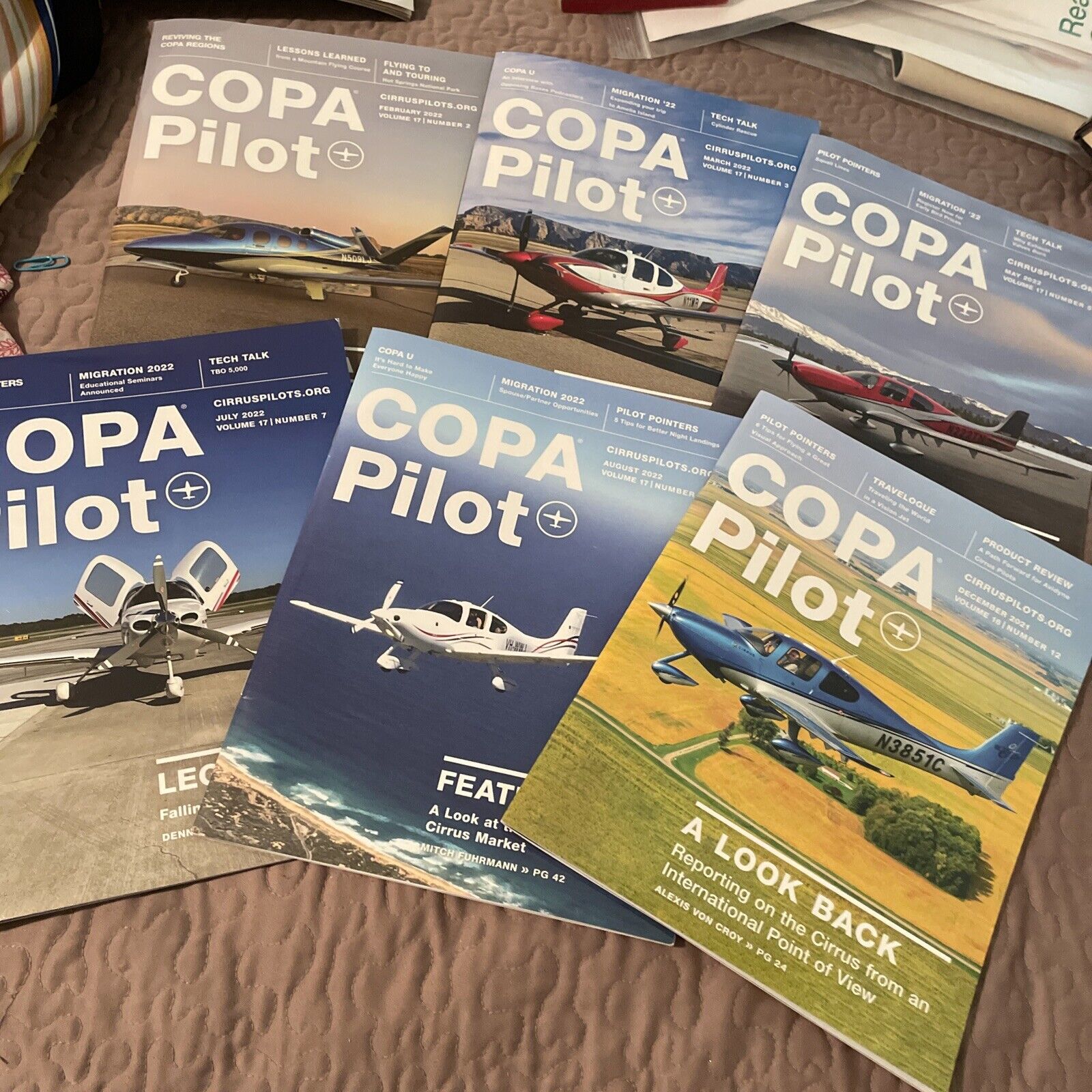 Copa Pilot Cirrus Aviation Flight Airplanes Mag (6) 2022 Issues