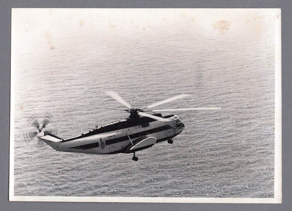 AEROSPATIALE SA321 SUPER FRELON HELICOPTER VINTAGE PHOTO