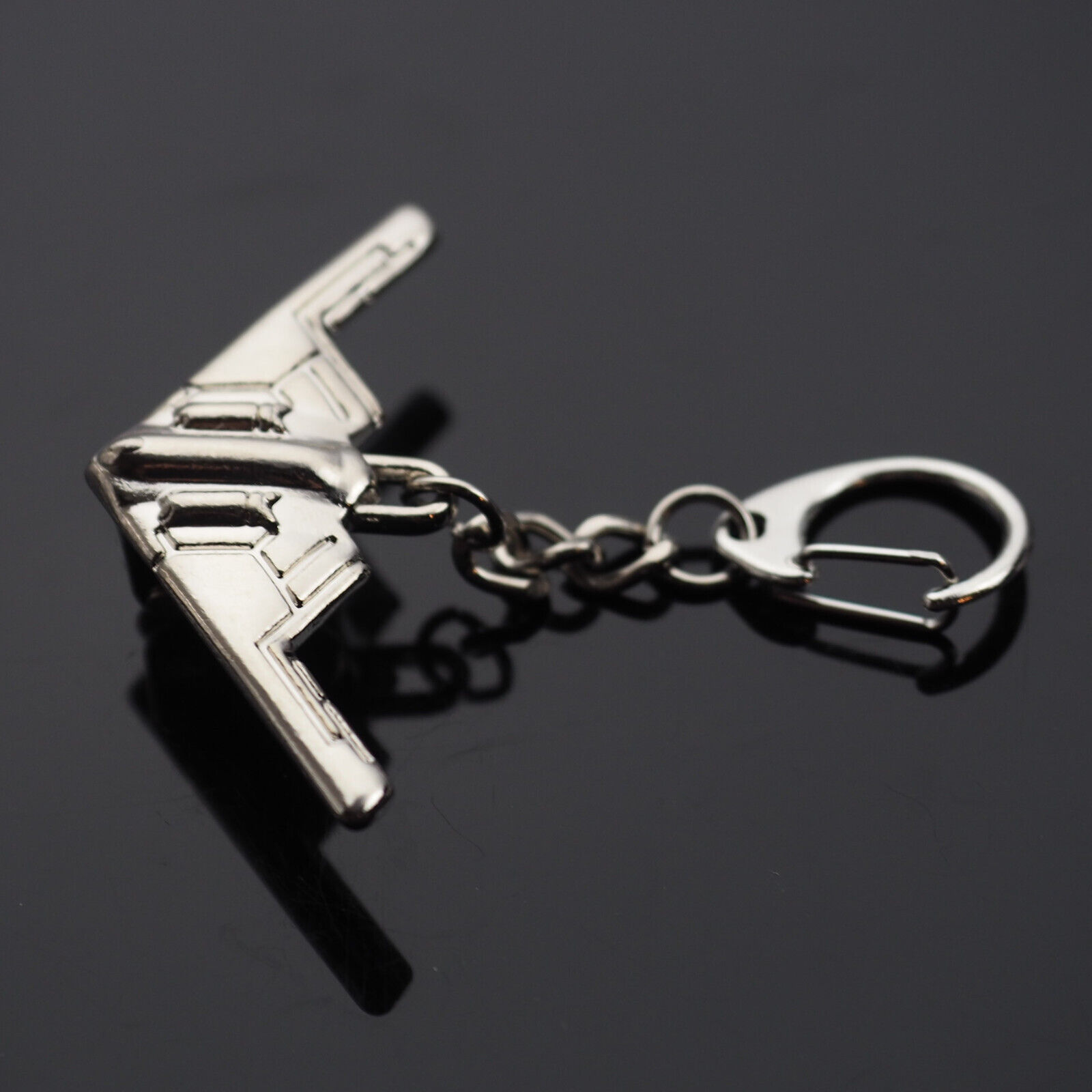 B-2 Stealth Bomber Military Air Force Plane Keychain Clip On Key Ring Cool Gift