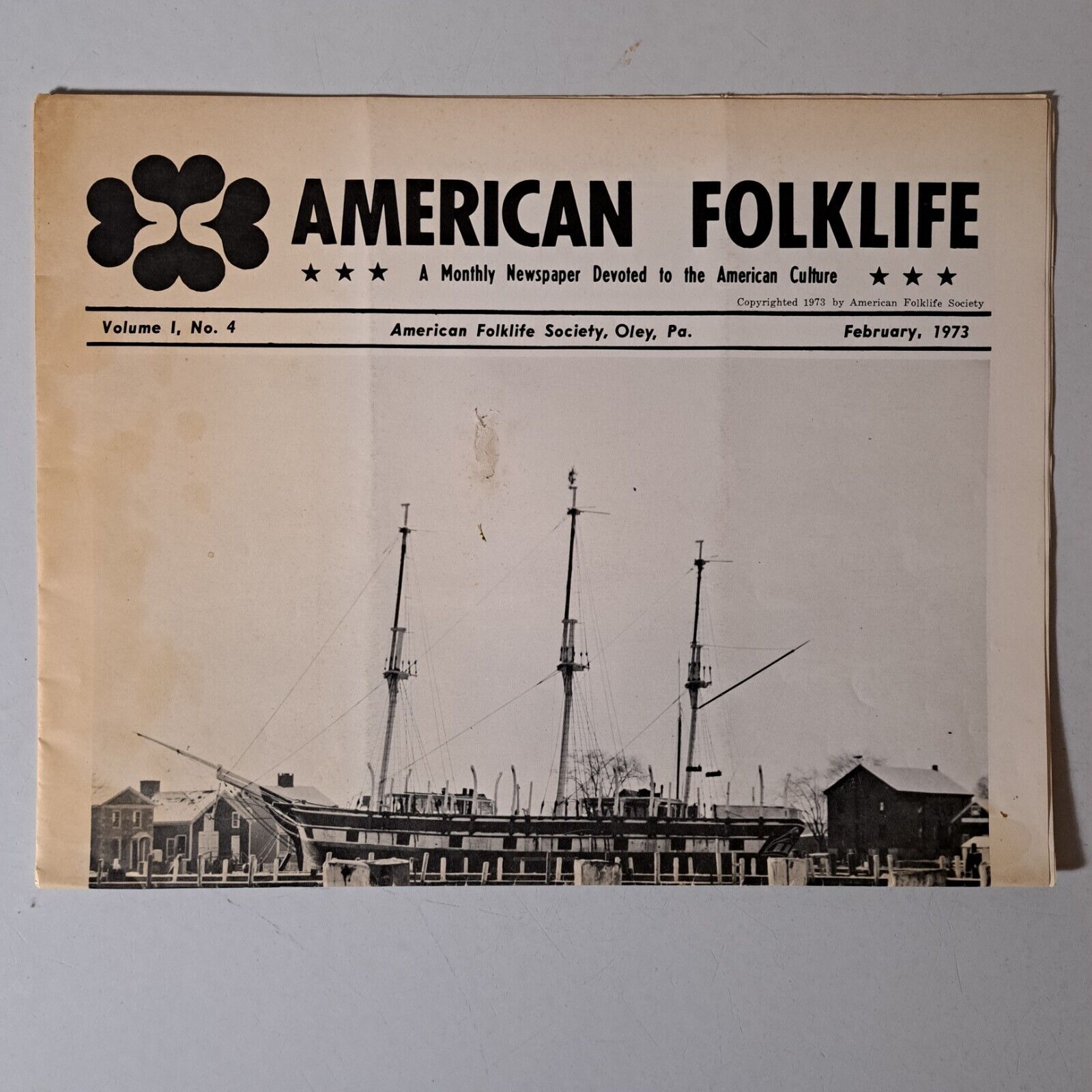 Oley PA American Folklife Society Paper February 1973 Volume1 No4 Keim Homestead