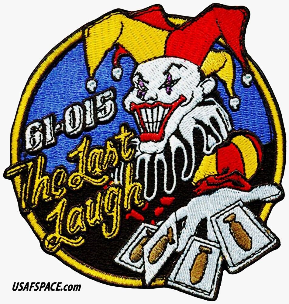 USAF 96TH BOMB SQ-96 BS-B-52H 61-0015- THE LAST LAUGH-AFGSC-Barksdale  AFB-PATCH