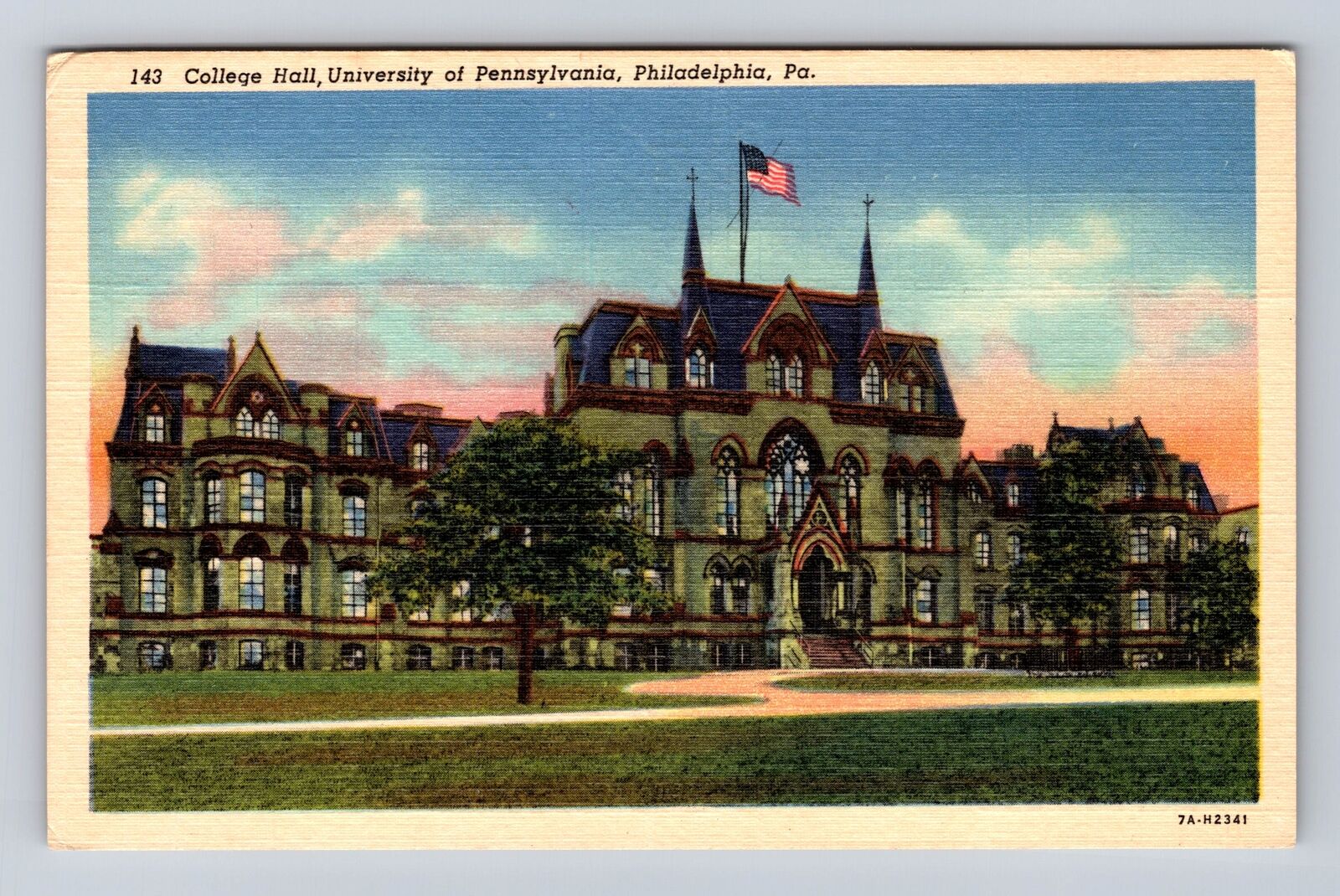 Philadelphia PA-Pennsylvania, University of Pennsylvania, Vintage Postcard