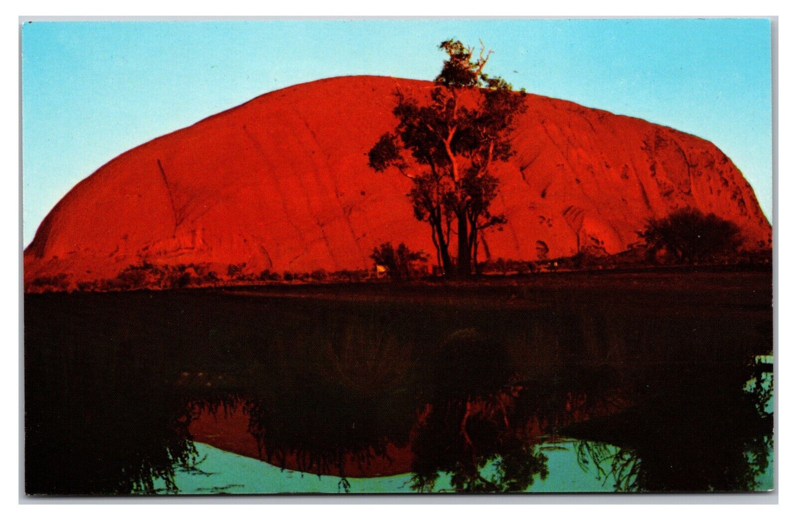 Vintage 1960s - Ayers Rock, Australia Postcard (UnPosted) *Qantas Airlines*