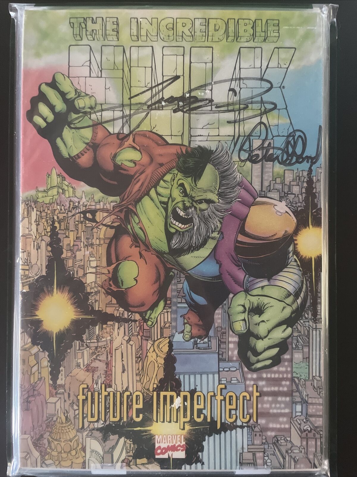 Incredible Hulk Future Imperfect (Marvel) SIGNED by George Perez & Peter David