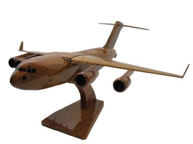 USAF Boeing Air Force C-17 Globemaster III Mahogany Wood Wooden Military Model