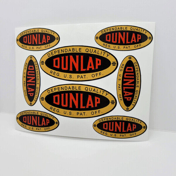 DUNLAP TOOLS Vintage Style DECALS, 2 Inch & 3 Inch, Vinyl STICKERS