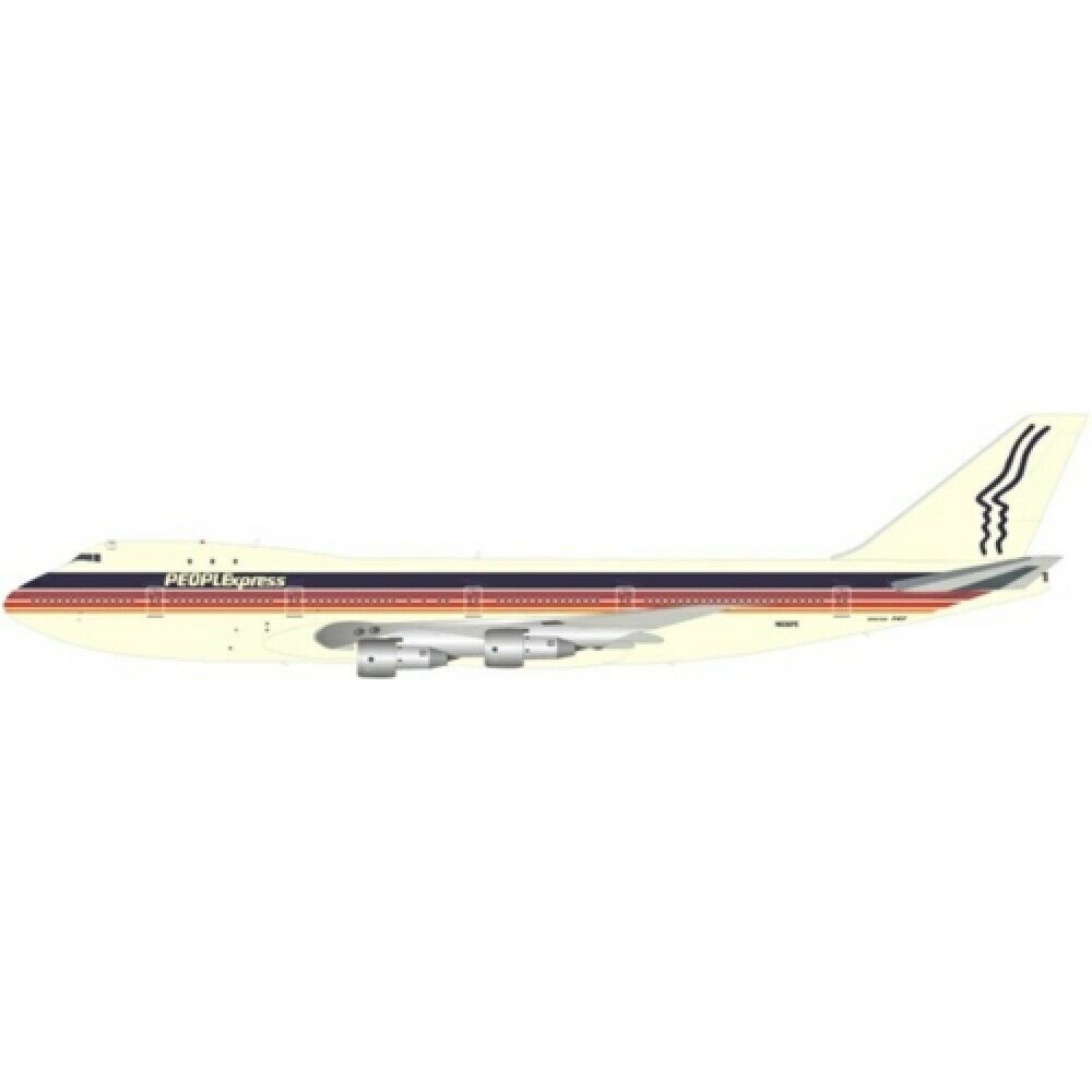 JFox Models 1:200 Boeing 747-143 People Express N606PE (with stand) JF-747-1-004