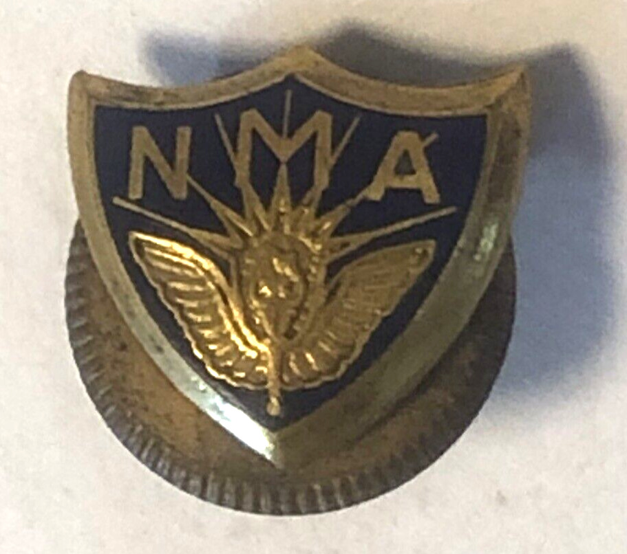 Vintage NMA National Management Association Screw-On Back Pin Chrysler 1950s MCM