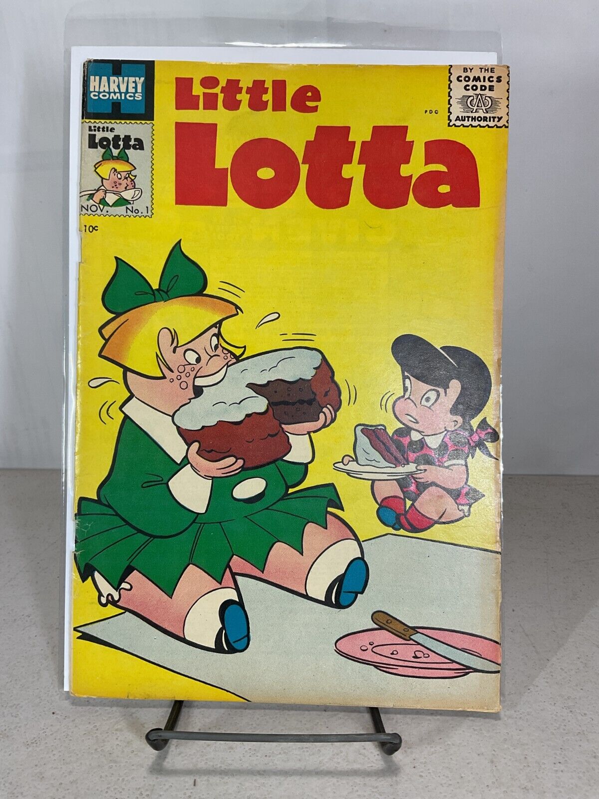 Harvey Comics Little Lotta #1 Beginning Richie Rich & Little Dot Rare 1955 FN+